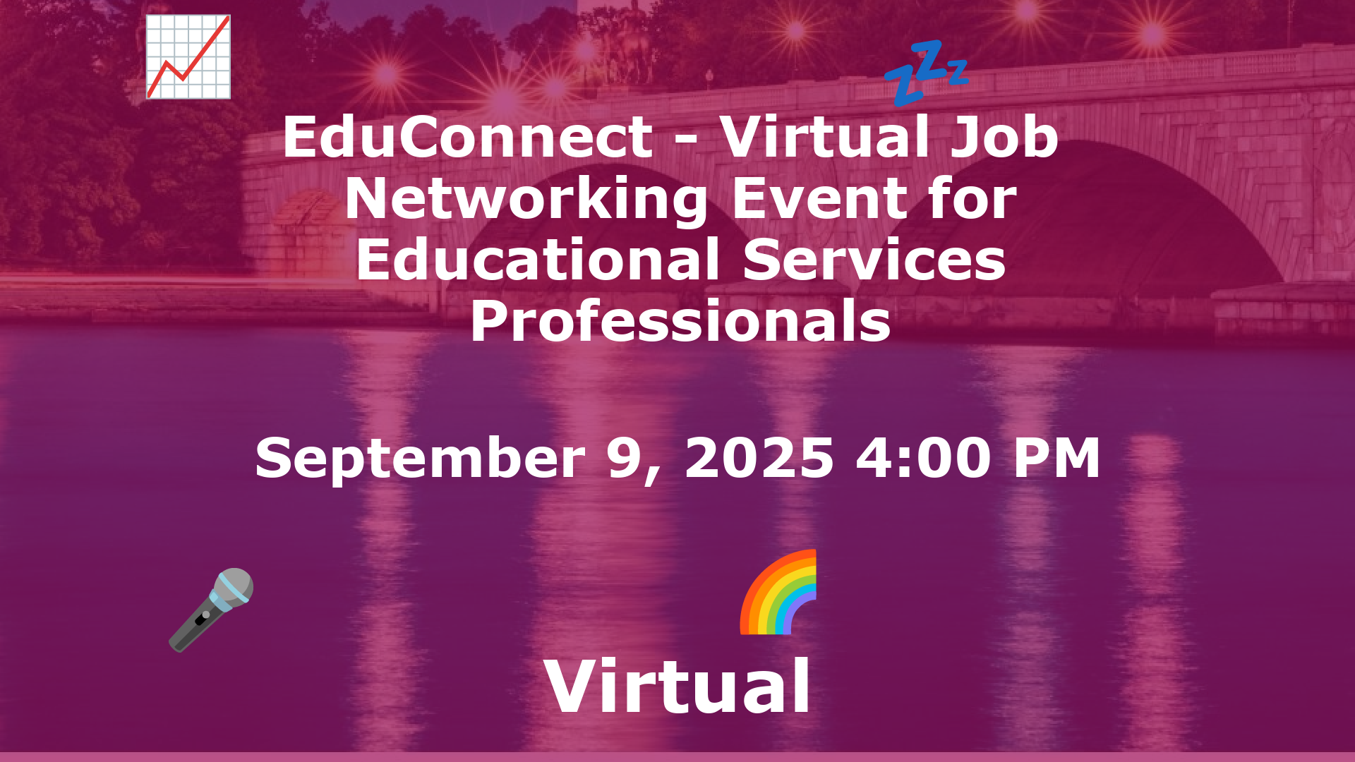 EduConnect - Virtual Job  Networking Event for Educational Services Professionals event image